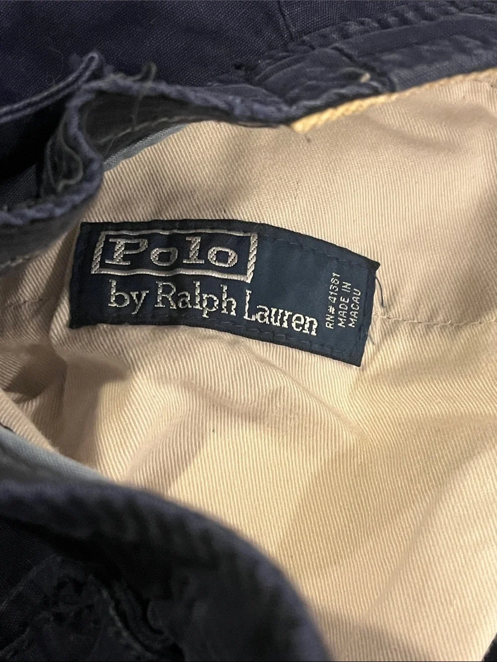 Polo Ralph Lauren Bleecker Cargo Pants navy blue Mens Size 40x32